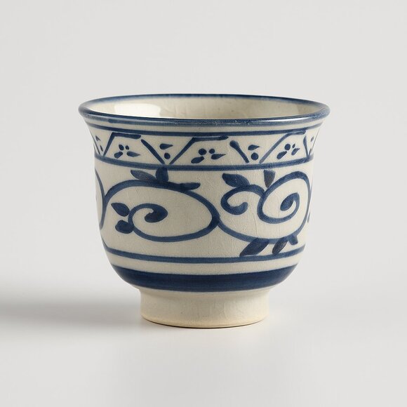 Vintage Japanese Sake Set – Blue & White Tokkuri Bottle + Cup - Picture 3 of 5